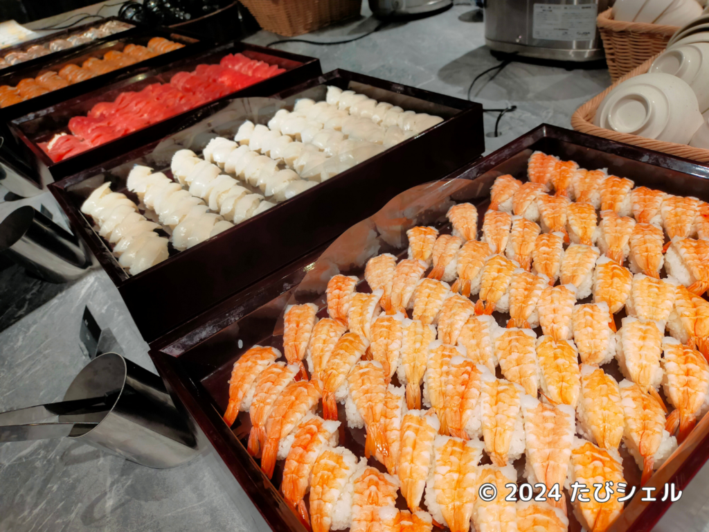 大江戸温泉物語Premium 鬼怒川観光ホテル　食事　夕食　寿司