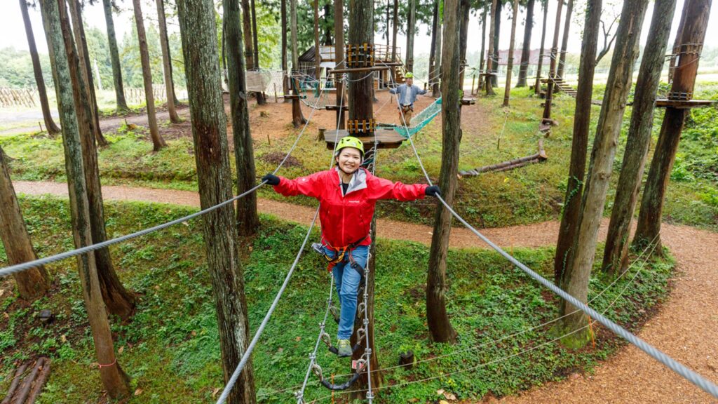 新潟の絶景ホテル・旅館　あてま高原リゾート ベルナティオ　アクティビティ一例　アルプスアドベンチャー