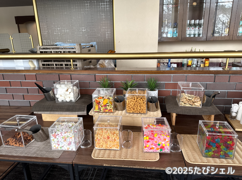メルキュール裏磐梯リゾート&スパ ホテル レビュー ラウンジ お菓子